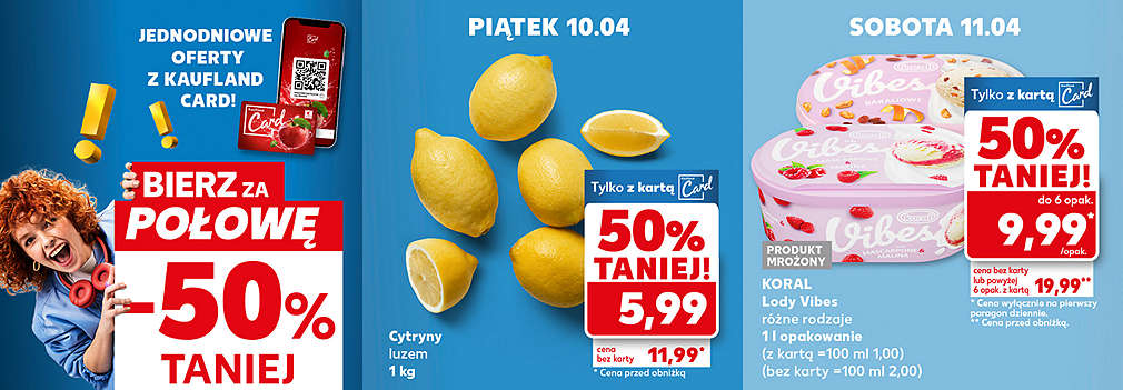 produkty za połowę ceny