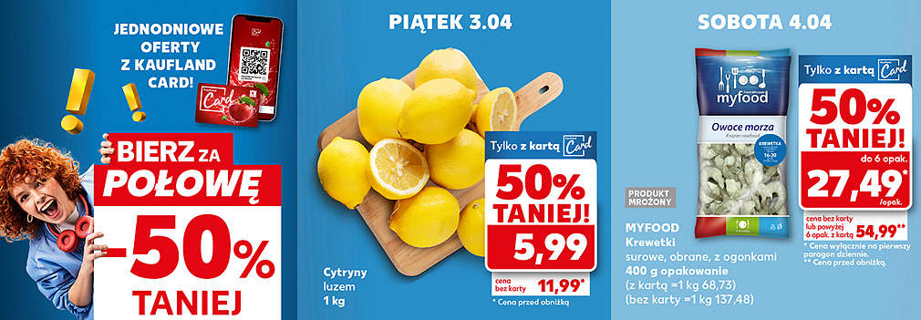 produkty za połowę ceny