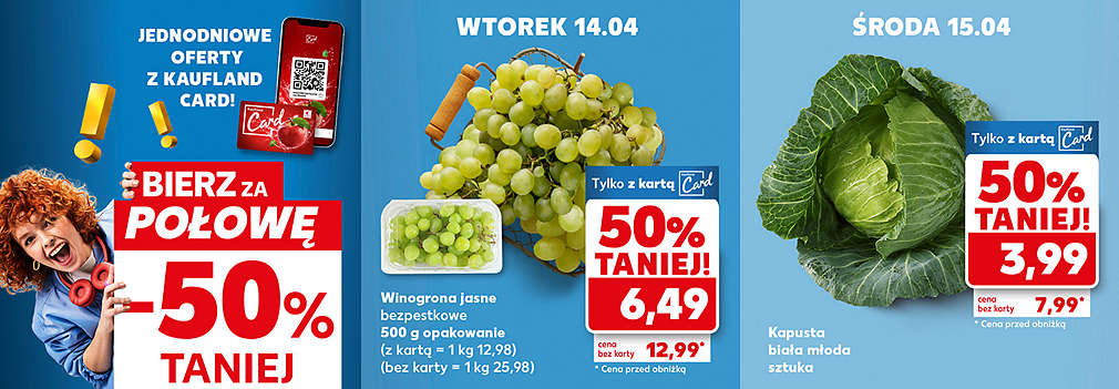 produkty za połowę ceny