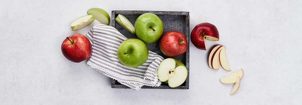 Изображение на пресни ябълки