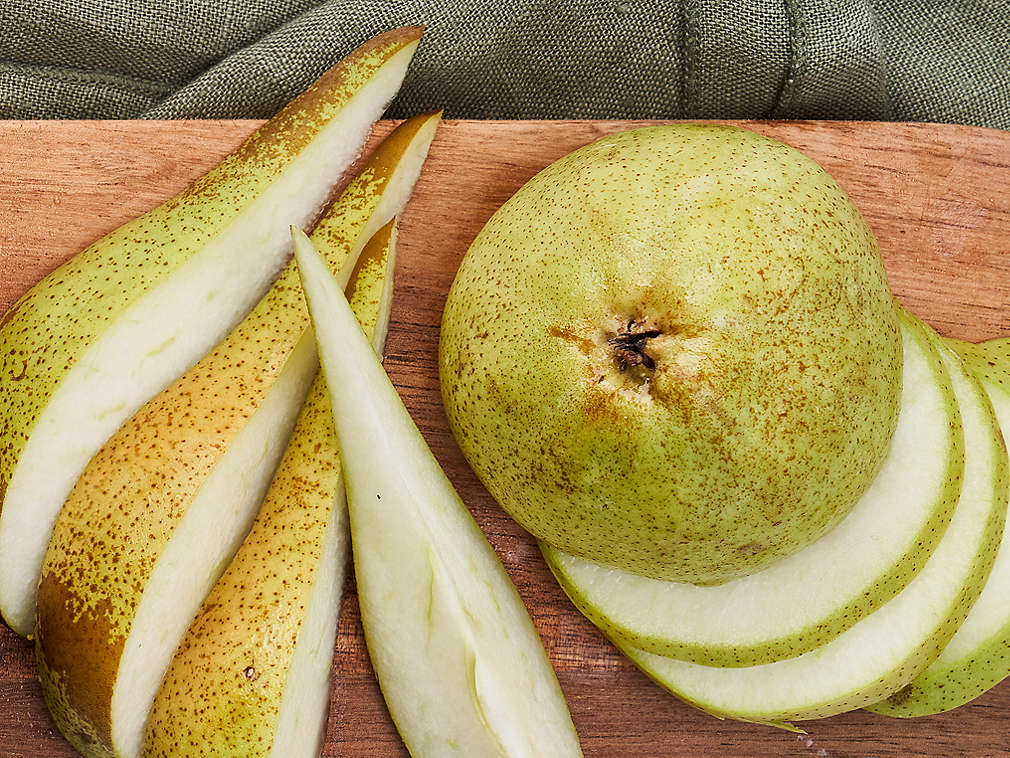 Пресни круши в детайлен изглед