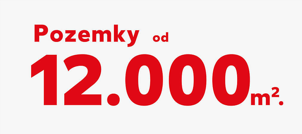 Pozemky od 12.000 metrů čtverečních