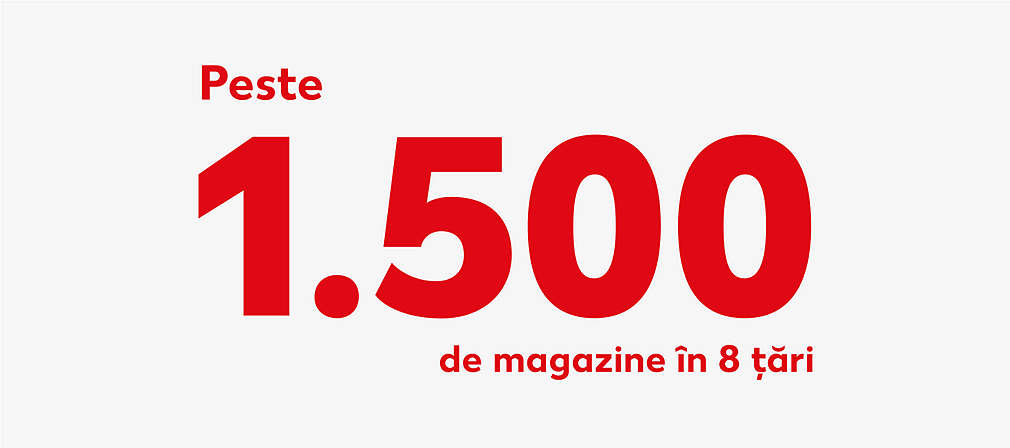 Peste 1.500 de sucursale în 8 țări