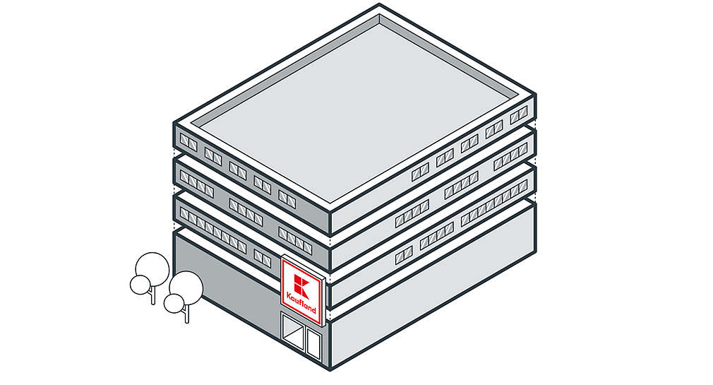 graphic version of Kaufland store 