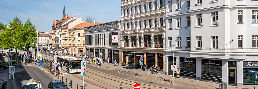 Kaufland store outside view Leipzig