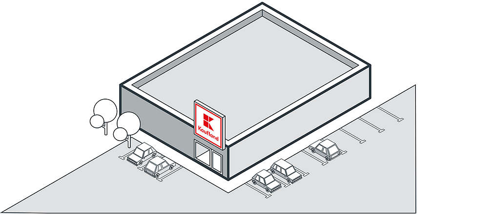 graphic version of Kaufland store 