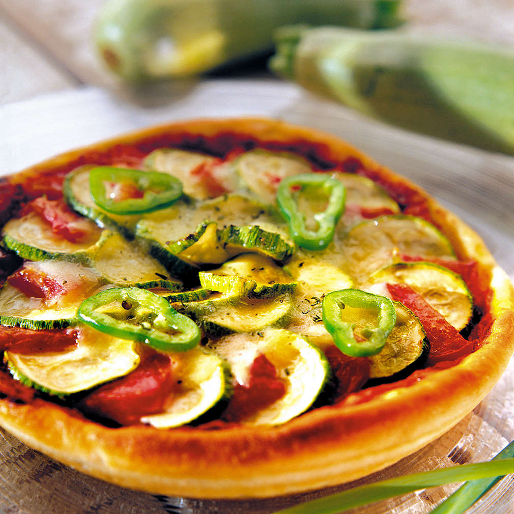 Изобразяване на рецептата Пица с тиквички