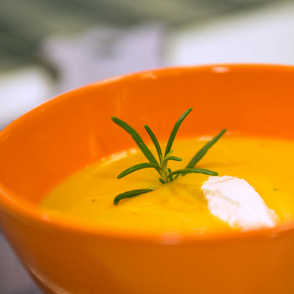 Изобразяване на рецептата Супа от печена тиква