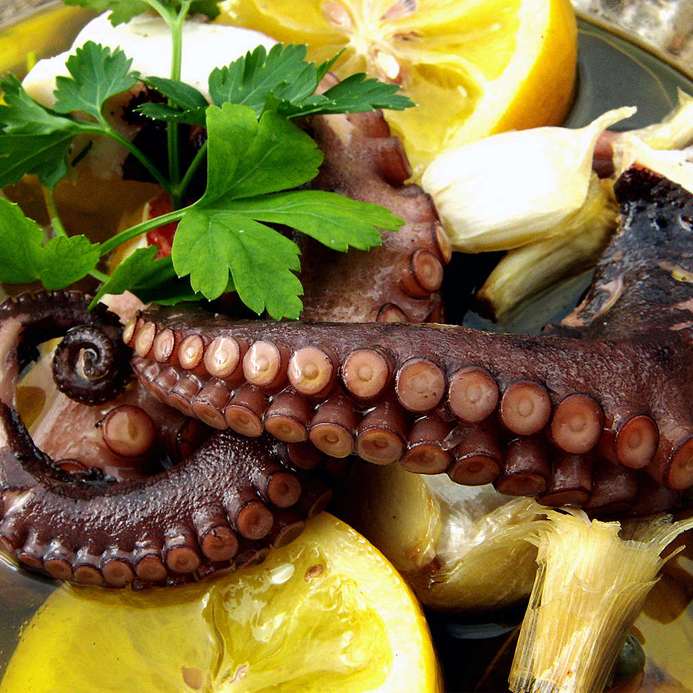 Изобразяване на рецептата Маринован октопод