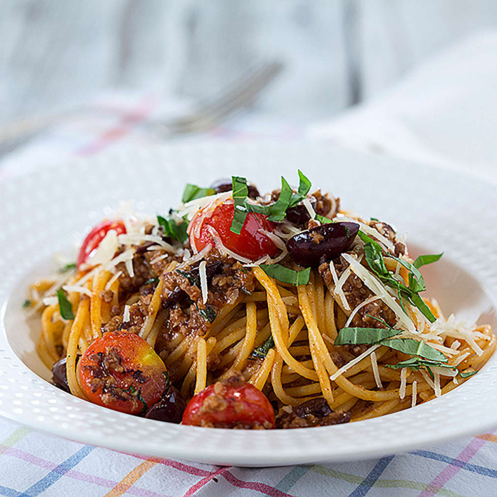 Изобразяване на рецептата Спагети с летен сос Болонезе