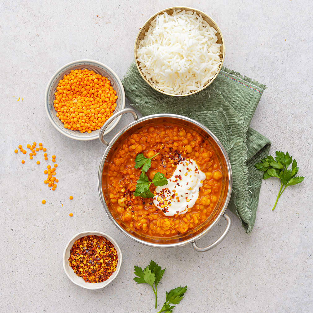 Zobrazit Luštěninové curry s rýží receptů