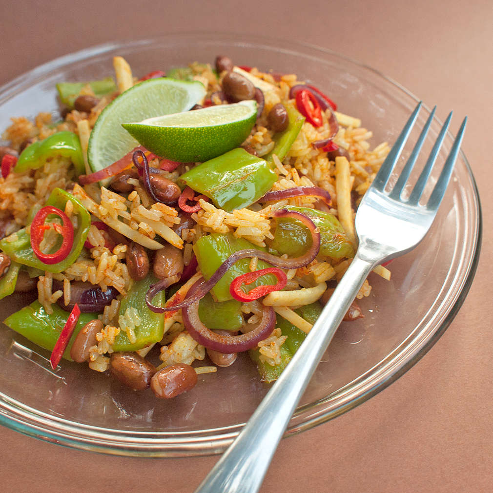 Zobrazit Kreolská rýže s fazolemi receptů