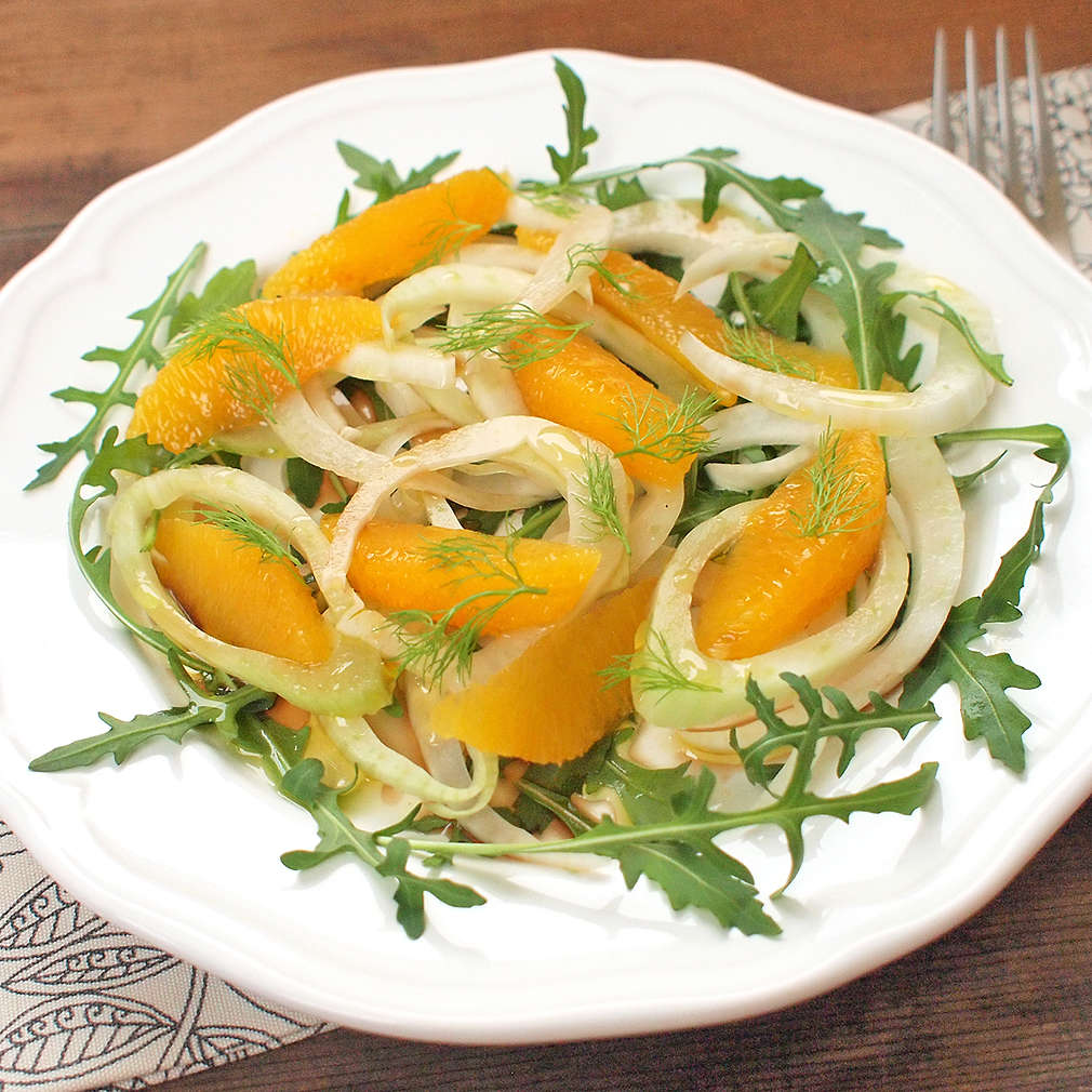 Zobrazit Fenyklový salát s pomeranči receptů