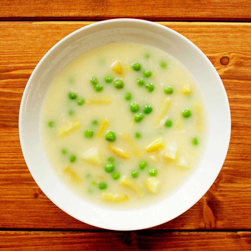 Zobrazit Lusková polévka s hráškem receptů