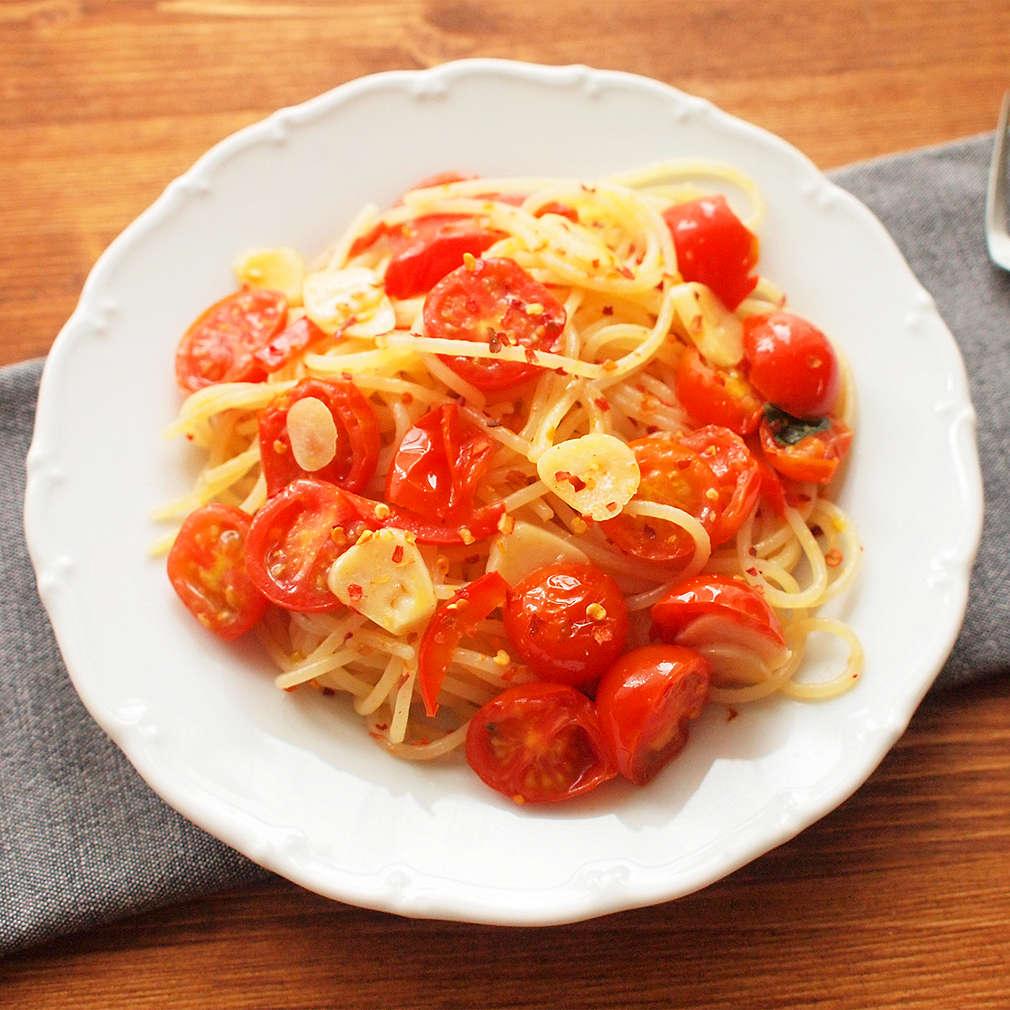 Zobrazit Rychlé špagety s rajčaty receptů
