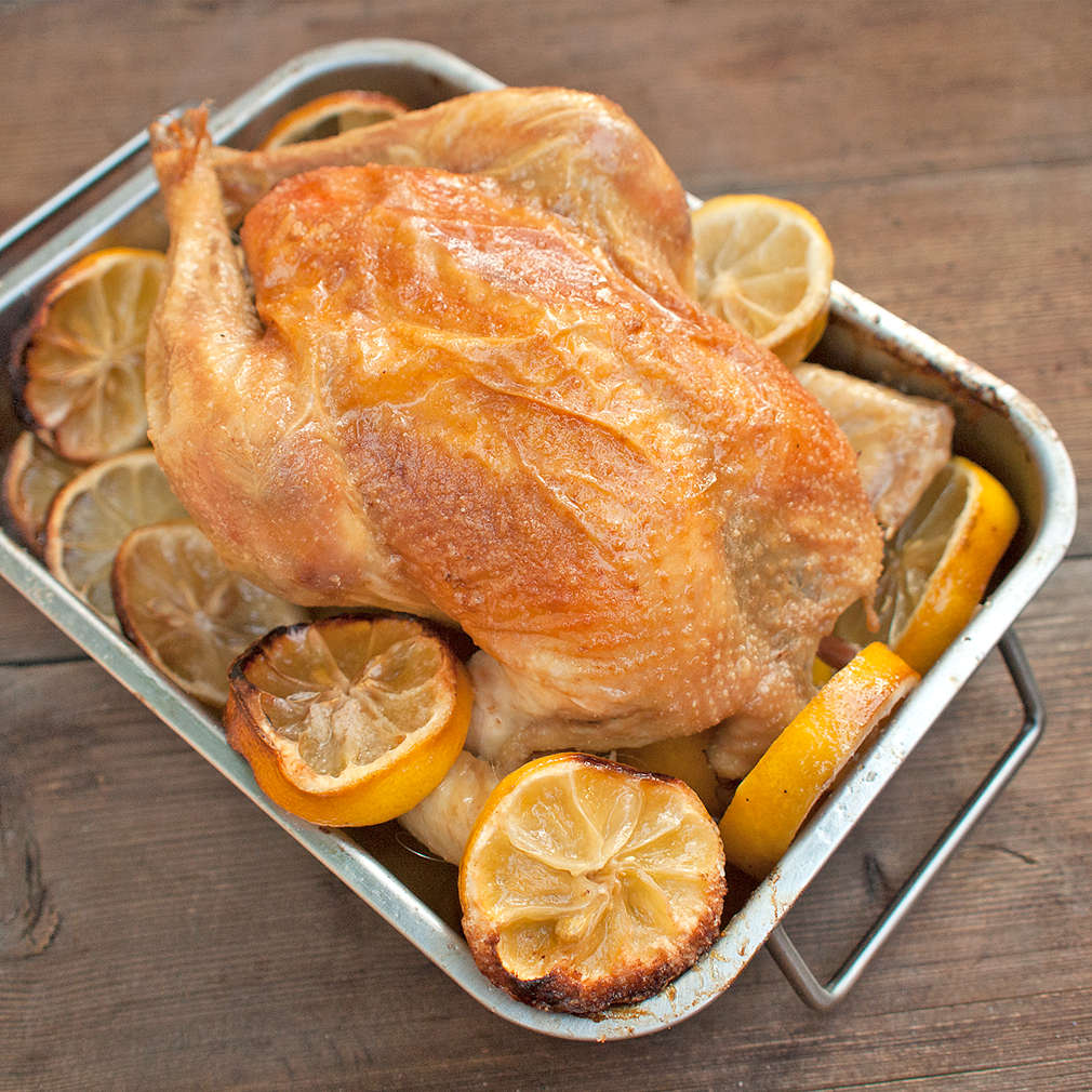 Zobrazit Pečené kuře na citronech receptů