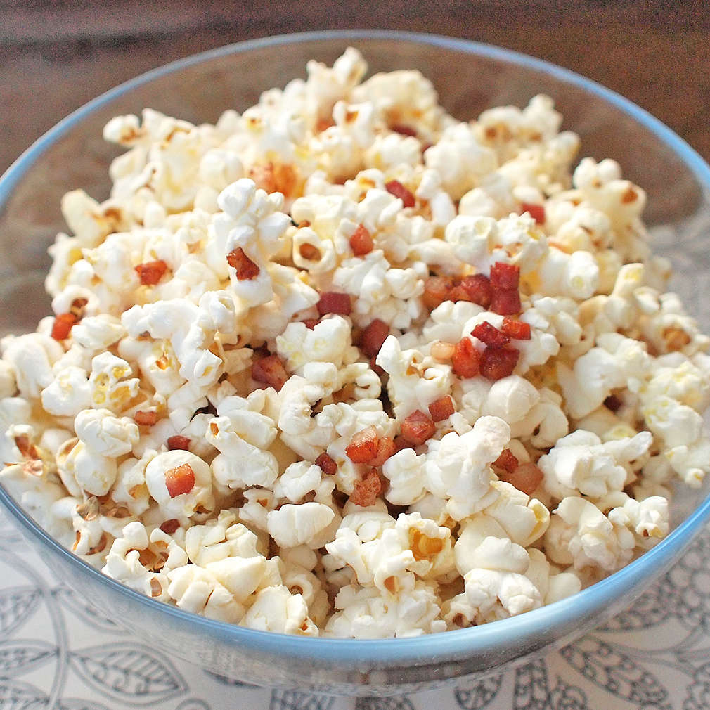 Zobrazit Domácí slaninový popcorn receptů