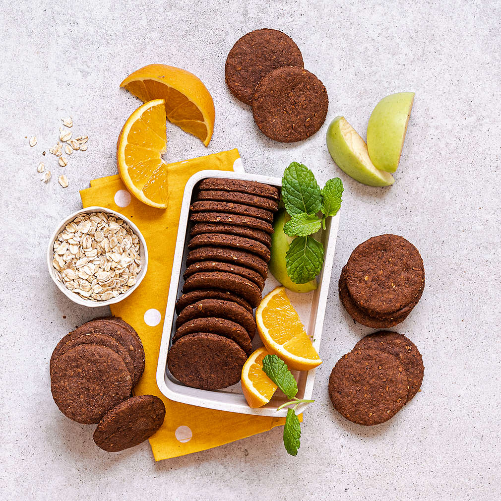 Zobrazit Špaldové kakaové sušenky s ovesnými vločkami receptů