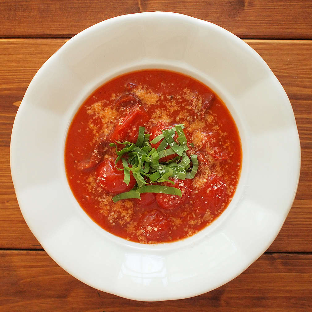 Zobrazit Rajská polévka se sušenými rajčaty receptů
