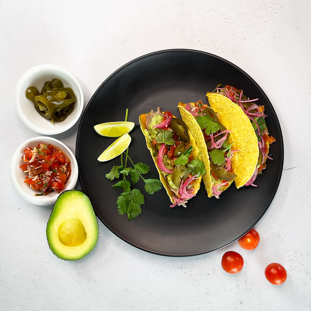 Zobrazit Tacos s trhanou krkovicí receptů