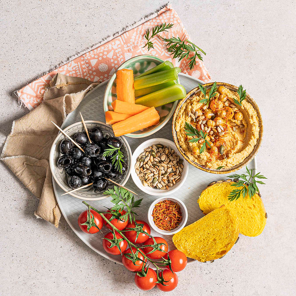 Zobrazit Cizrnová pomazánka s pečenou mrkví receptů