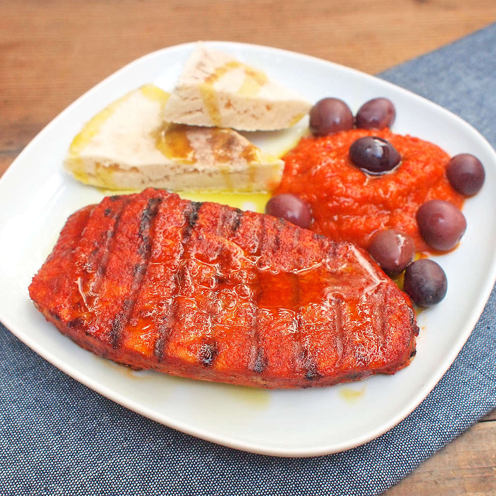 Zobrazit Vepřový steak s paprikovým pyré receptů