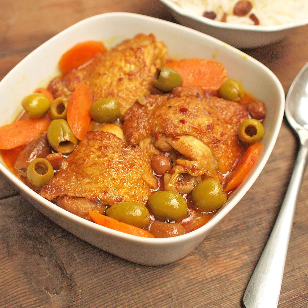 Zobrazit Marocké kuře v jednom hrnci receptů