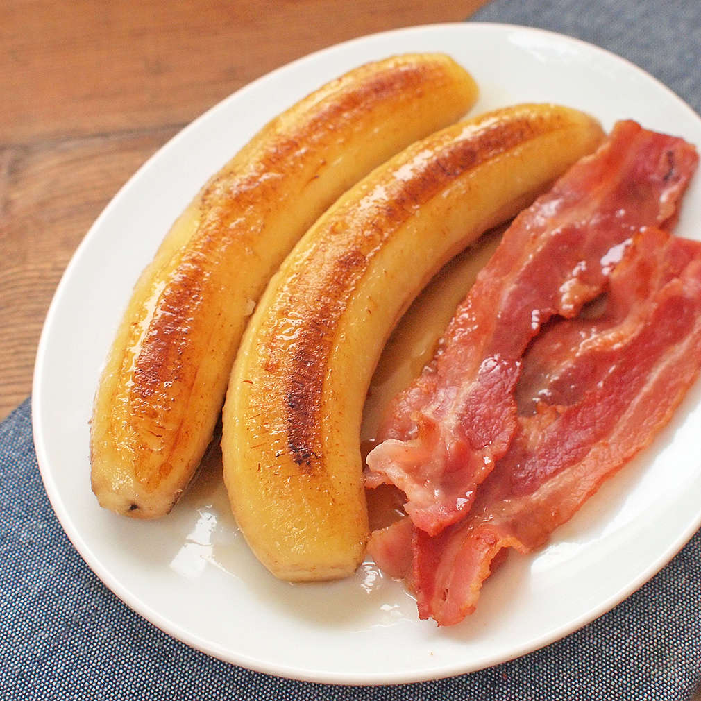 Zobrazit Smažený banán se slaninou receptů