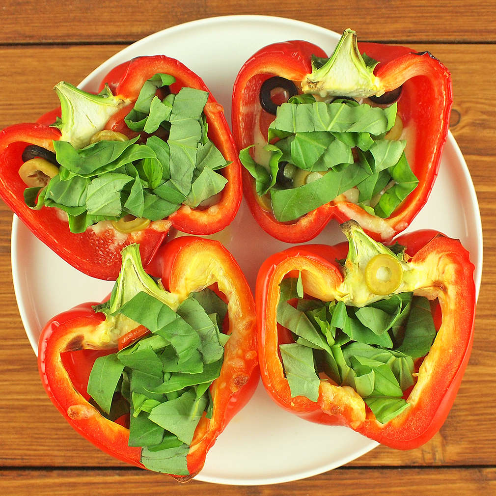 Zobrazit Zapékané papriky s bylinkami receptů