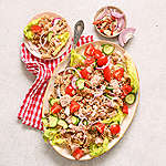 Zobrazit Těstovinový salát se zeleninou a tuňákem receptů