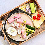 Zobrazit Šunkové závitky s křenovým krémem receptů