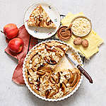Zobrazit Mandlový koláč s karamelizovanými jablky receptů