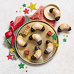 Zobrazit Ořechové rohlíčky plněné kakaovým krémem receptů