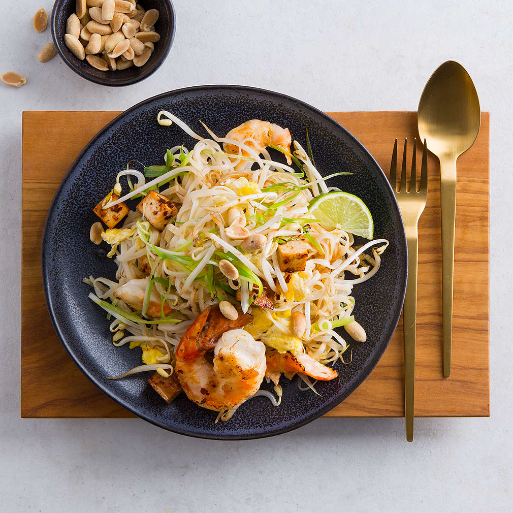Zobrazit Pad Thai s tofu a krevetami receptů