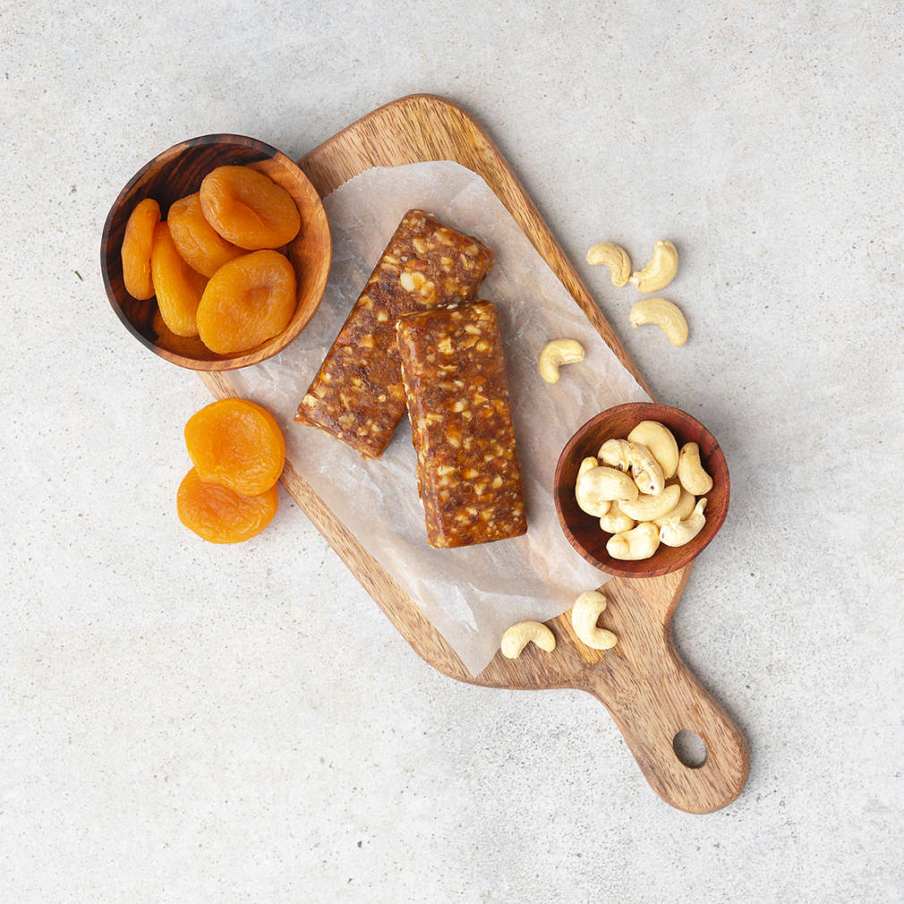 Zobrazit Nepečené meruňkové tyčinky s kešu ořechy receptů