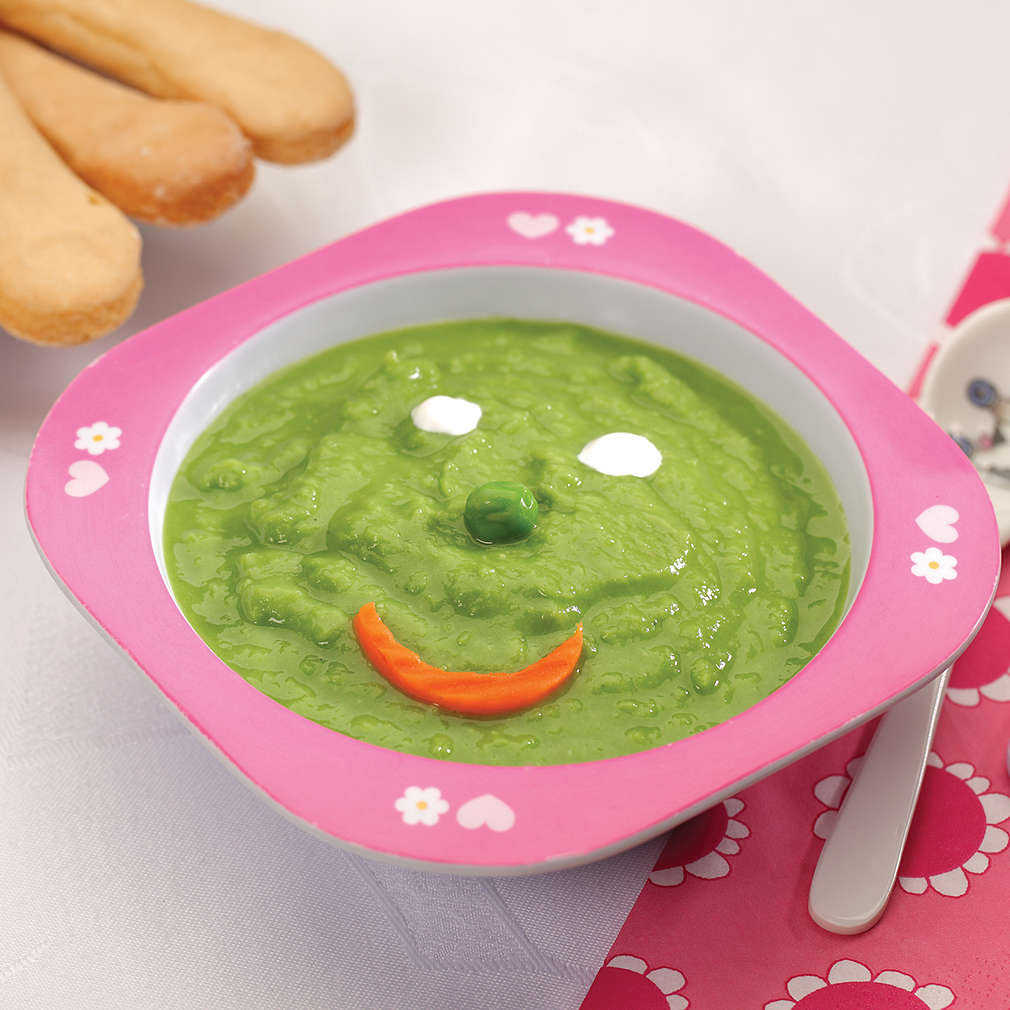 Zdjęcie przepisu Kremowa zupa z zielonego groszku