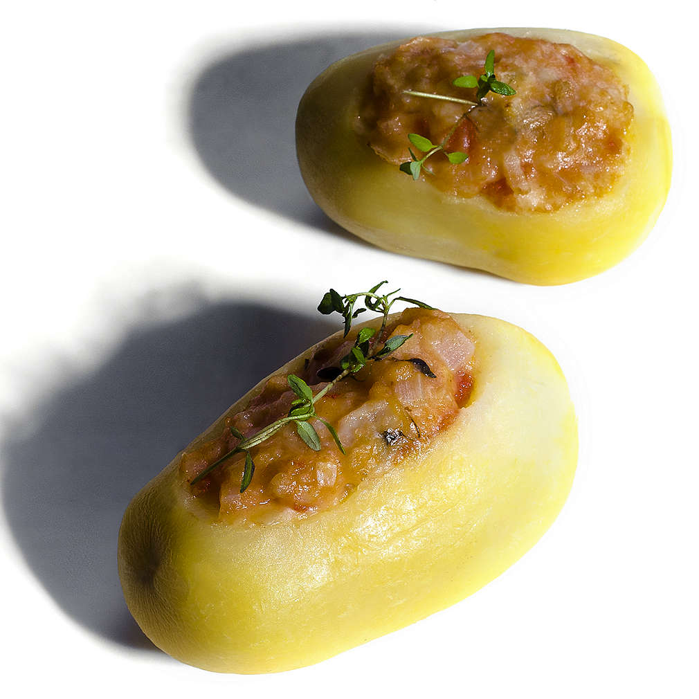 Zdjęcie przepisu Faszerowane ziemniaki z grilla