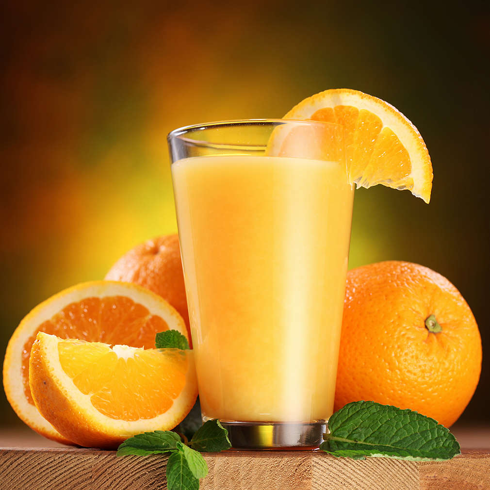 Suc de portocale cu mentă
