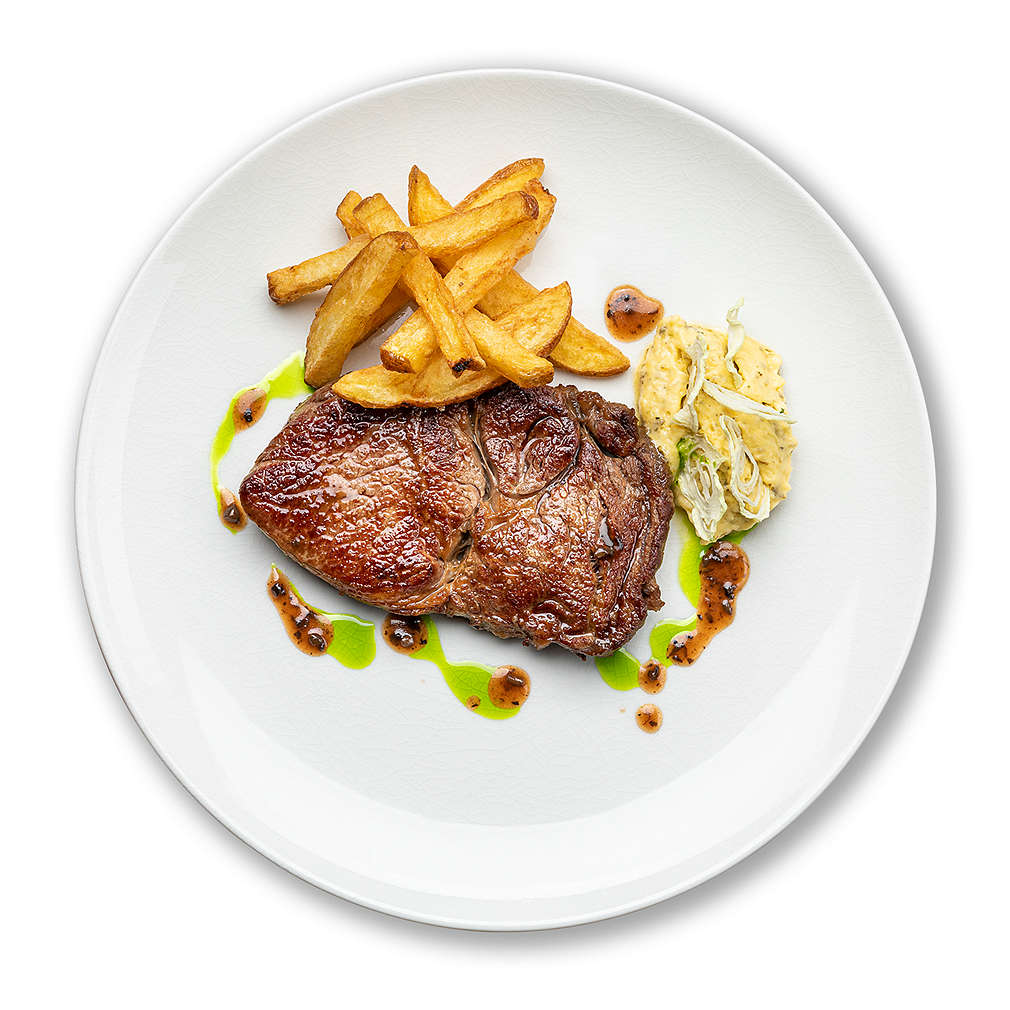 Imaginea rețetei Antricot de vită din steak rib-eye argentina cu sos choron