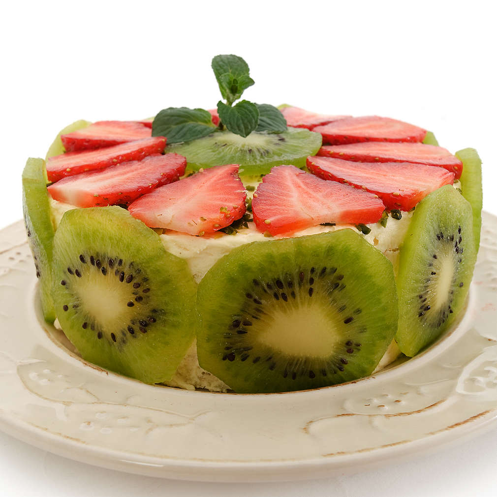 Изображение рецепта Prăjitură cu kiwi și căpșune