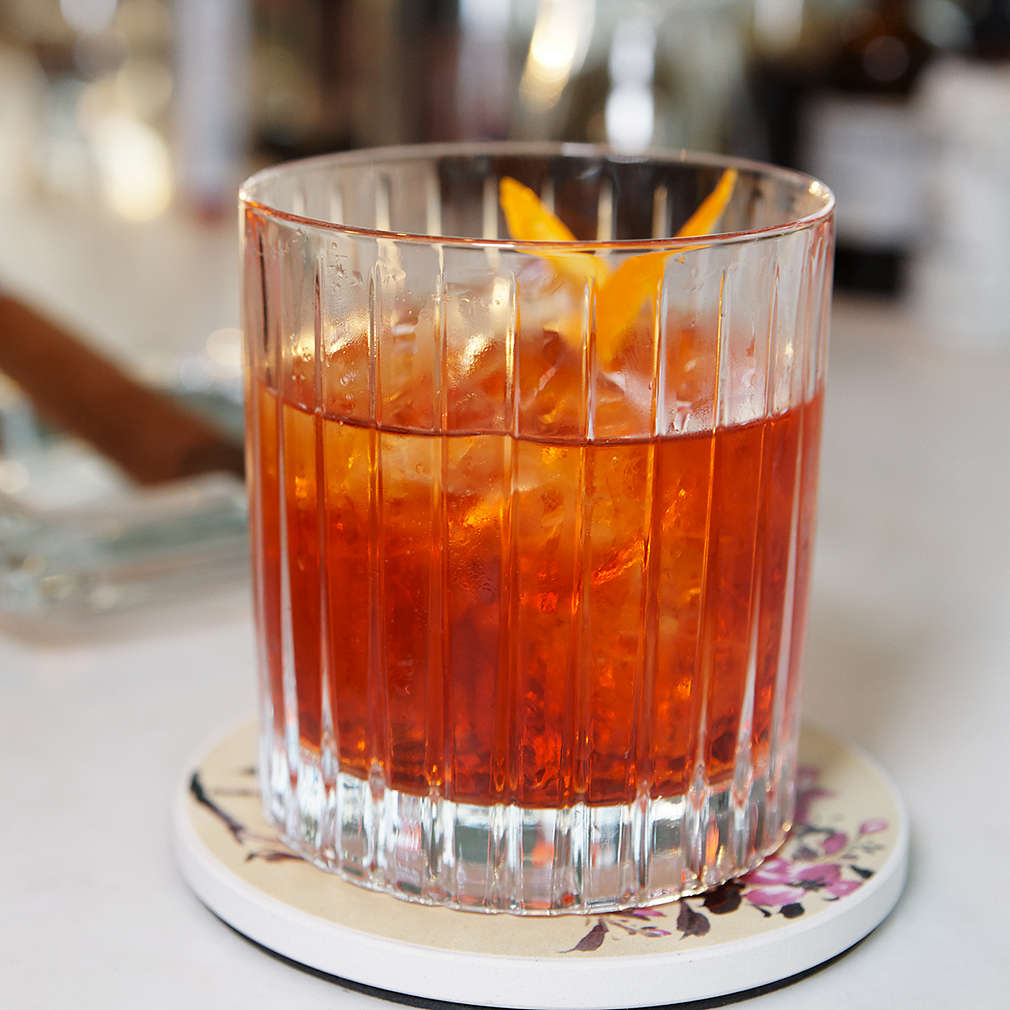 Cocktail whisky orange