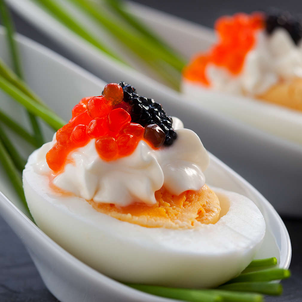 Imaginea rețetei Ouă cu maioneză și caviar