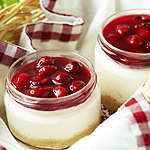 Mousse de brânză cu dulceață