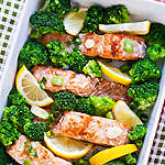 Somon cu broccoli