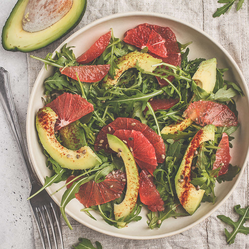 Imaginea rețetei Salată de grepfrut și avocado