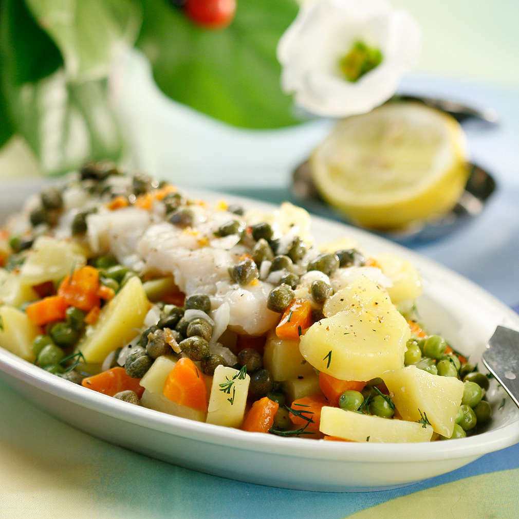 Salată de pește, cu mazăre și capere: Vezi rețeta | Kaufland