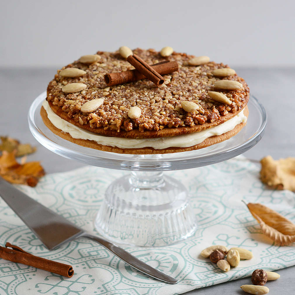 Zobrazenie receptu Medovo-orechový koláč s mascarpone krémom