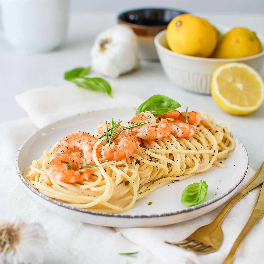 Zobrazenie receptu Špagety s krevetami