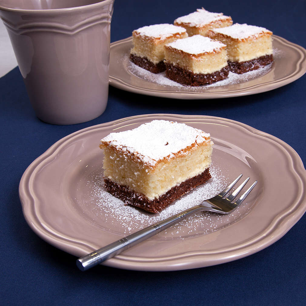 Zobrazenie receptu Trojfarebný tvarohový koláč