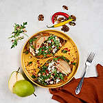 Zobrazenie receptu Pečené batáty s fazuľou a vegan modrým syrom